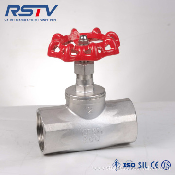 Stainless Steel Screwed NPT BSPT BSPP Globe Valve